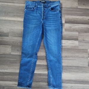 Express Women's High Rise Jeans - Blue